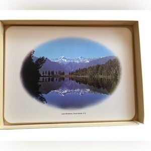 Vintage Jason Cork back Placemats South Island Scenic New Zealand